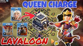 TH 9 Queen Charge + Lavaloon | Attack Strategy | Clash of Clans