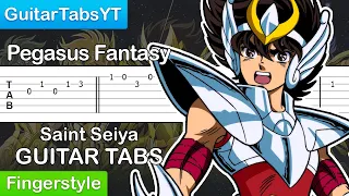 Saint Seiya OP - Pegasus Fantasy Guitar Tutorial [TABS] (Fingerstyle)