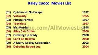 Kaley Cuoco Movies List