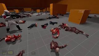 Half Life 2 Improved AI Combine vs Zombie Part 2