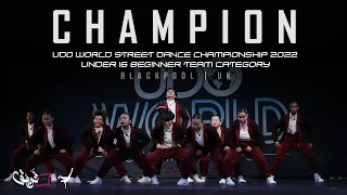 [1st Place] CrewQ | U16 Beginner | UDO World Street Dance Championship 2022