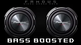 Famous - Sidhu Moose Wala [ Extreme Bass Boosted ] | Latest Punjab Songs 2021