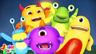 Five Little Monsters | Halloween Songs For Kids | Spooky Nursery Rhymes | Scary Videos For Children