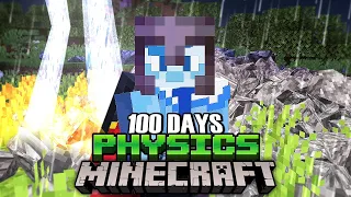 I Survived 100 Days in Realistic Minecraft