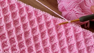 The Greatest VERY EASY Baby Blanket for Beginners Crochet knitting pattern