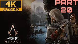 Assassin's Creed Mirage Gameplay on Ps5 (4K 60FPS ) | No Commentary | Part 20