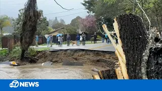 Massive culvert in Soquel collapses in Santa Cruz County amid major storm