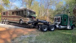 Transporting a Wanderlodge from Florida to TN to our shop.  Over heating 92 series.