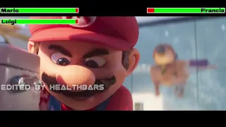 Mario & Luigi vs. Francis the Dog with healthbars