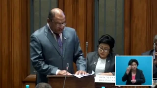 Fijian Minister for Forest responds to the President's opening address