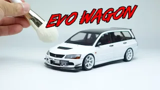 BUILDING A MITSUBISHI EVO WAGON | ALPHA MODEL 1/24 SCALE.