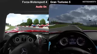 Forza Motorsport 4 vs Gran Turismo 5 - Mercedes SLS AMG at Nurburgring