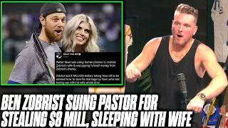 Pat McAfee Reacts: Former MLB Player Suing Pastor For Stealing $8 Million, Sleeping With Wife.