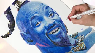 DRAWING ALADDIN Disney | The Genie (Will Smith)