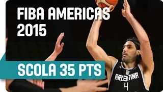 Luis Scola (35 PTS / 13 REB) Amazing Performance v Canada - 2015 FIBA Americas Championship