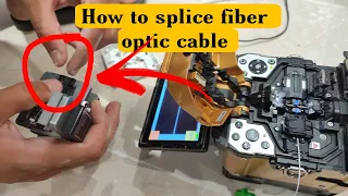 How to splice fiber optic cable