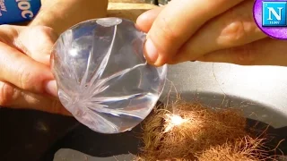 Starting a FIRE with a BAG OF WATER