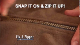 Fix a zipper as seen on tv