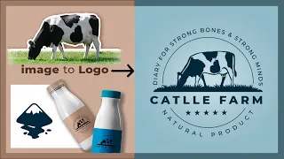 Inkscape speed art | Cow Logo Design | Inkscape Tutorial 2021 |  inkscape vector