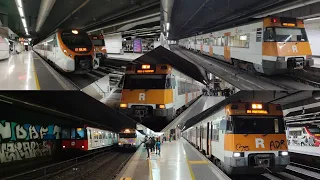 Ferrocarril Español:Plaça Cataluya,Barcelona Sants:Series 447,463,465 Rodalies de Cataluña + TMB