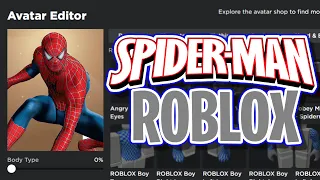 HOW TO MAKE SPIDERMAN IN ROBLOX! | Roblox Spider-Man Avatar Tutorial