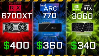 Best GPU under 400$ | Intel ARC A770 vs RX 6700 XT vs RTX 3060