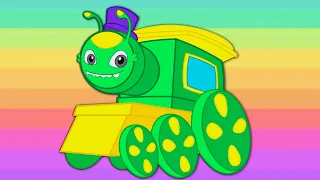 Bob the train singing Wheels on the bus song with Groovy The Martian! And lots of Nursery Rhymes!