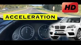 2013 BMW X3 F25 xDrive20d 0-100km/h Acceleration M-Paket