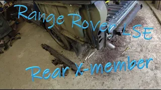 1993 Range Rover LSE episode 2 - Rear x-member and boot floor repairs -profanity warnings