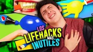 Probando los LifeHacks más RIDÍCULOS de Internet! #2