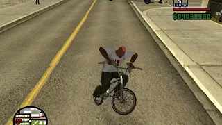 учусь делать трюки на bmx в Grand Theft Auto Sanandres