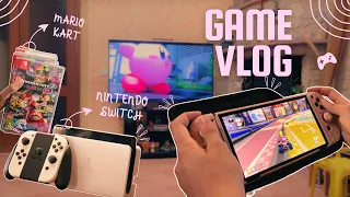 Nintendo Switch Oled unboxing + accessories, Game vlog, game girl