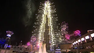 Dubai Burj Khalifa New Year's Eve Fireworks 2019 II  Fireworks Burj Khalifa  II Dubai Mall