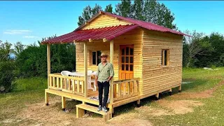 Wooden homemade. How to build a chalet from start to finish. Full video.