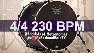 🔴 230 BPM Kick Drum Metronome