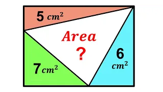 95% Failed to solve the Puzzle | Can you find area of the White Triangle? | #math #maths | #geometry