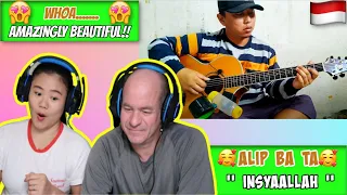 Alip Ba Ta - Insya Allah - Maher Zain (cover fingerstyle)| Reaction