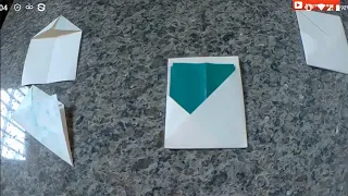 Origami de envelope  💌✉️  * outros modelos na descrição e vídeo de como dobrar carta+revistas juntos