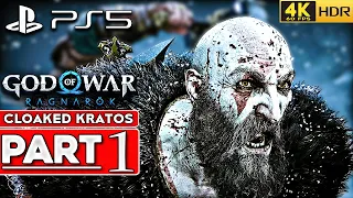 (PS5) GOD OF WAR RAGNAROK Walkthrough Part 1 Cloaked Kratos NO HUD [4K 60FPS HDR] - No Commentary