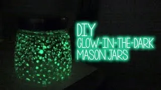 DIY ♥ Glow-in-the-Dark Glass Jar