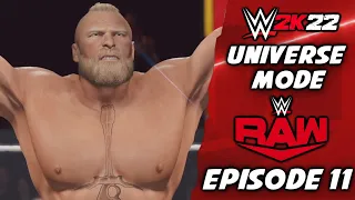 WWE 2K22 - Universe Mode - Raw Episode 11