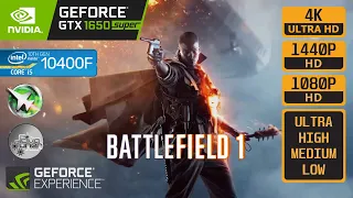 BATTLEFIELD 1 - GTX 1650 SUPER - i5-10400F