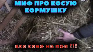 Прямые или косые? Рейки в кормушке - БЕЗ РАЗНИЦЫ!