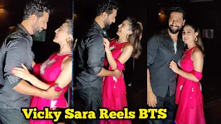 Vicky Kaushal with Sara Ali Khan BTS Video of Reels Shooting Together on Tu Hai to Aur Phir Kya Cha