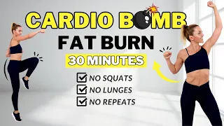 🔥30 Minute HIIT Cardio Workout with Warm Up🔥No Equipment at Home🔥Standing Cardio Workout🔥No Repeats🔥