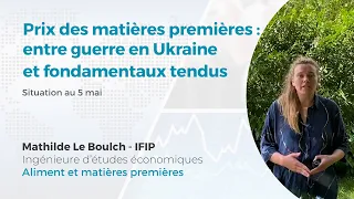 Prix des matières premières : entre guerre en Ukraine et fondamentaux tendus (05/05/22)