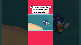 SONIC VS WATER (GONE WRONG)