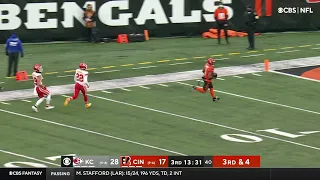 a nice touchdown by Ja'Marr Chase