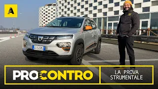 Dacia SPRING | PRO e CONTRO - PROVA STRUMENTALE