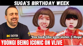 99: yoongi being iconic on vlive | REACTION